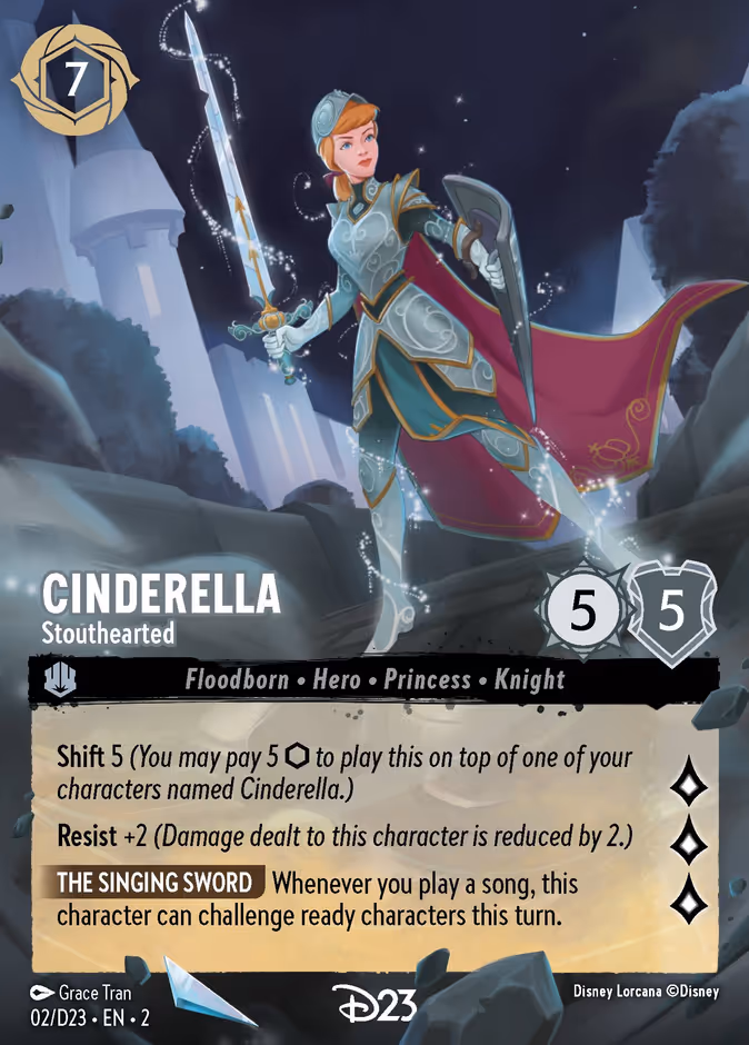 Cinderella - Stouthearted D23-2 Lorcana card