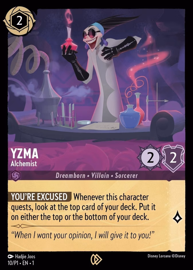 Yzma - Alchemist P1-10 Lorcana card