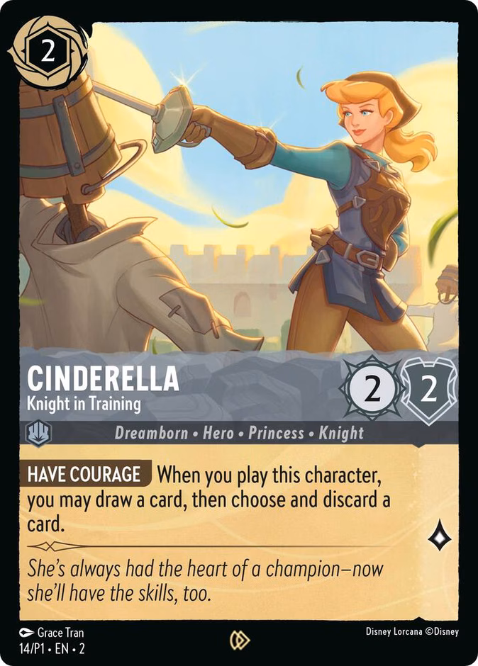 Cinderella - Knight in Training P1-14 Lorcana card