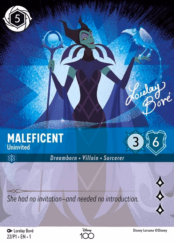 Maleficent - Uninvited P1-22 Lorcana card