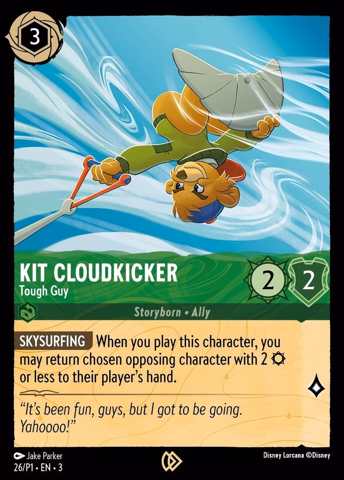 Kit Cloudkicker - Tough Guy P1-26 Lorcana card