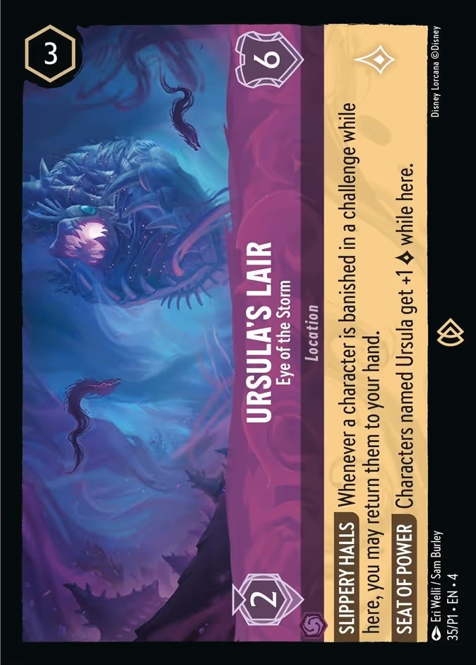 Ursula's Lair - Eye of the Storm P1-35 Lorcana card