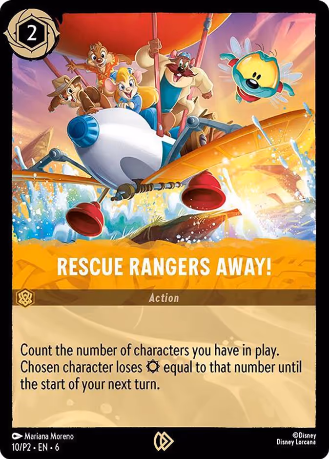 Rescue Rangers Away! P2-10 Lorcana card
