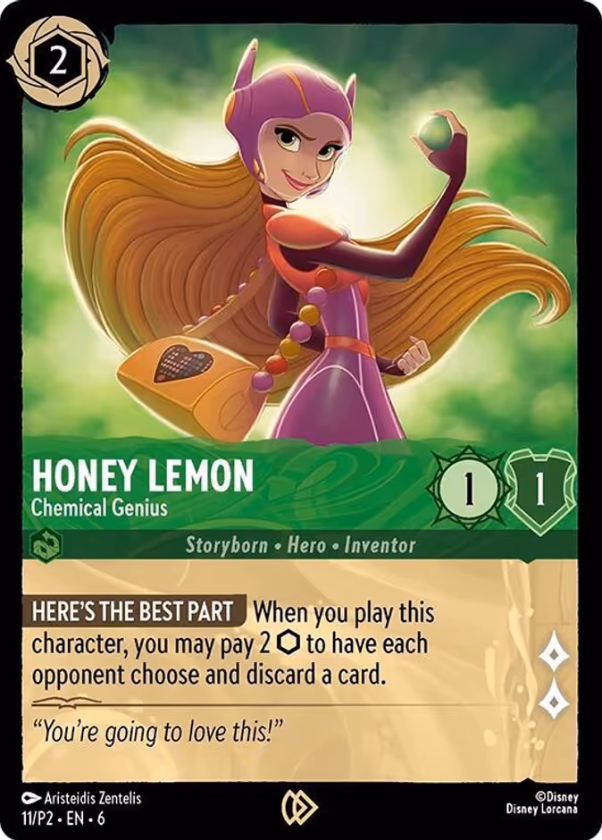 Honey Lemon - Chemical Genius P2-11 Lorcana card