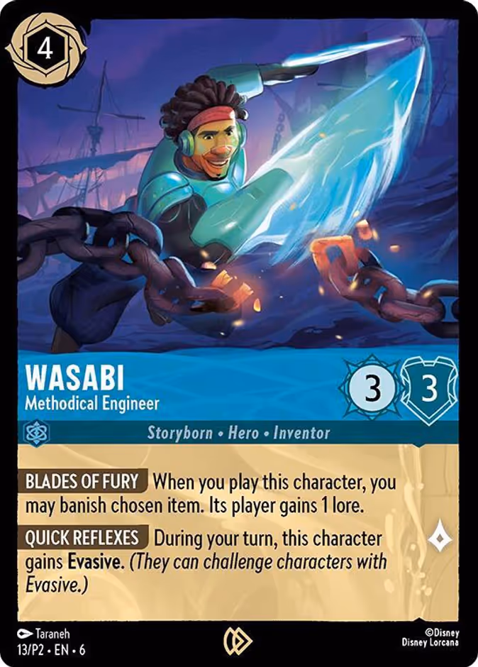 Wasabi - Methodical Engineer P2-13 Lorcana card