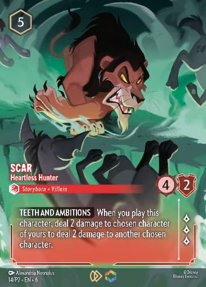 Scar - Heartless Hunter P2-14 Lorcana card