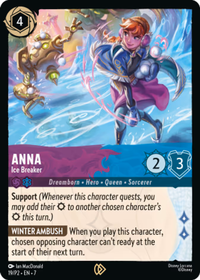 Anna - Ice Breaker P2-19 Lorcana card