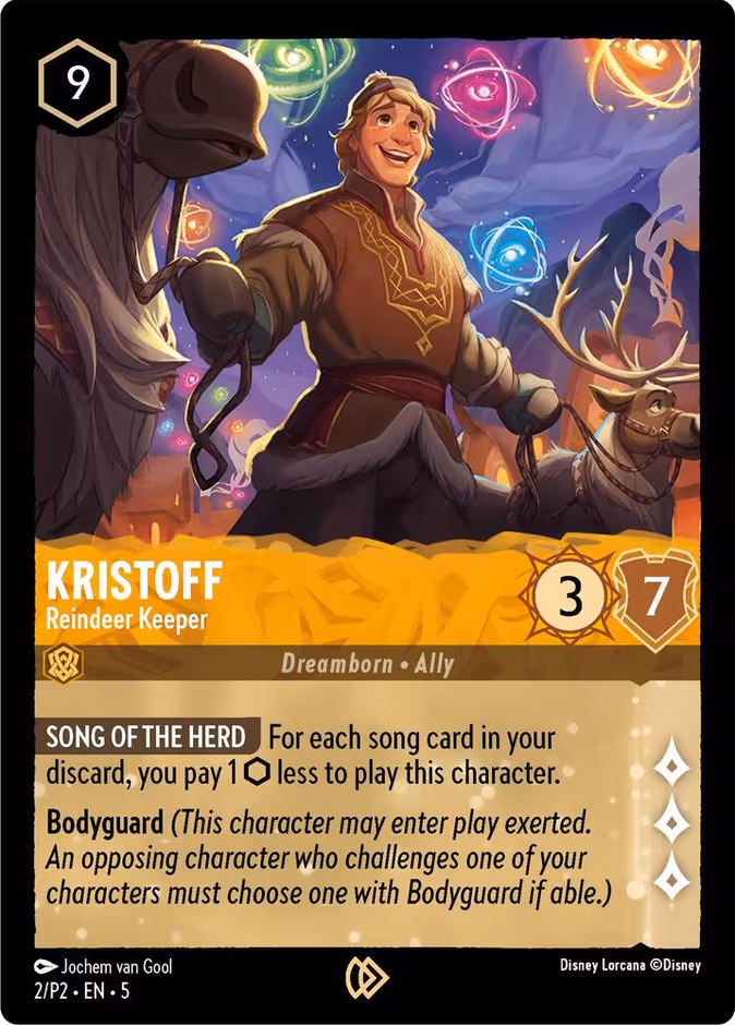 Kristoff - Reindeer Keeper P2-2 Lorcana card