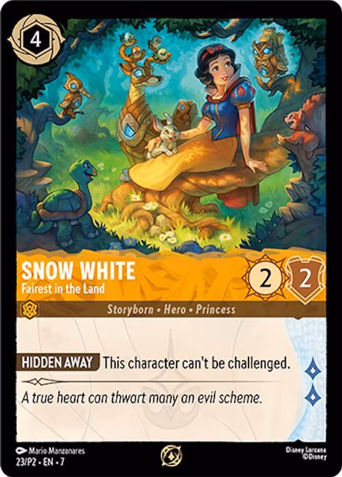 Snow White - Fairest in the Land P2-23 Lorcana card