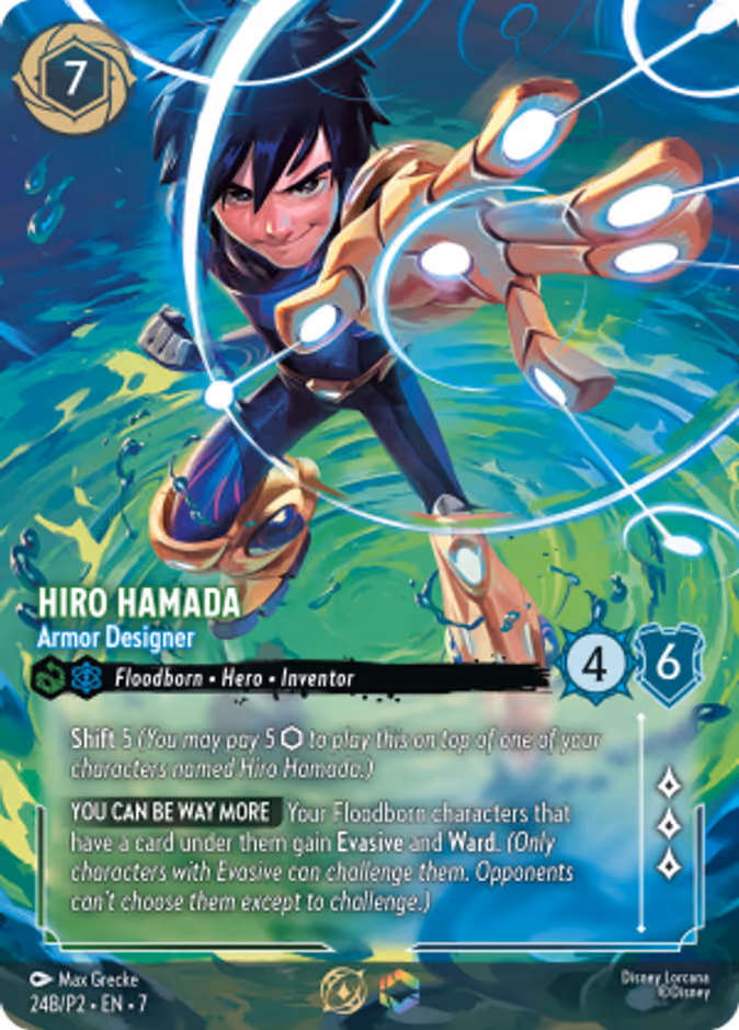 Hiro Hamada - Armor Designer P2-24B Lorcana card