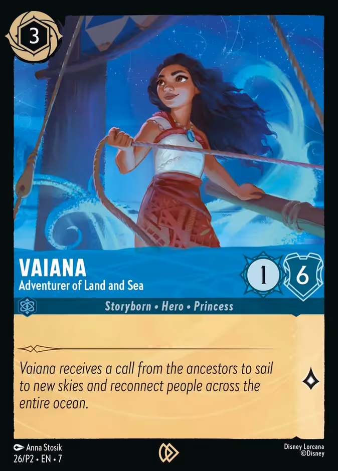 Moana - Adventurer of Land and Sea P2-26 Lorcana card