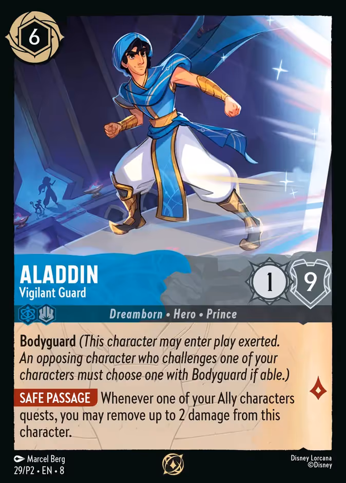 Aladdin - Vigilant Guard P2-29 Lorcana card