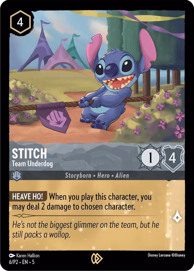 Stitch - Team Underdog P2-6 Lorcana card