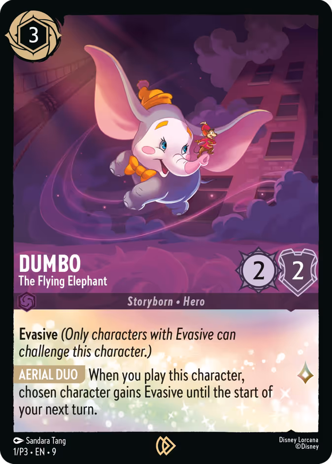 Dumbo - The Flying Elephant P3-1 Lorcana card