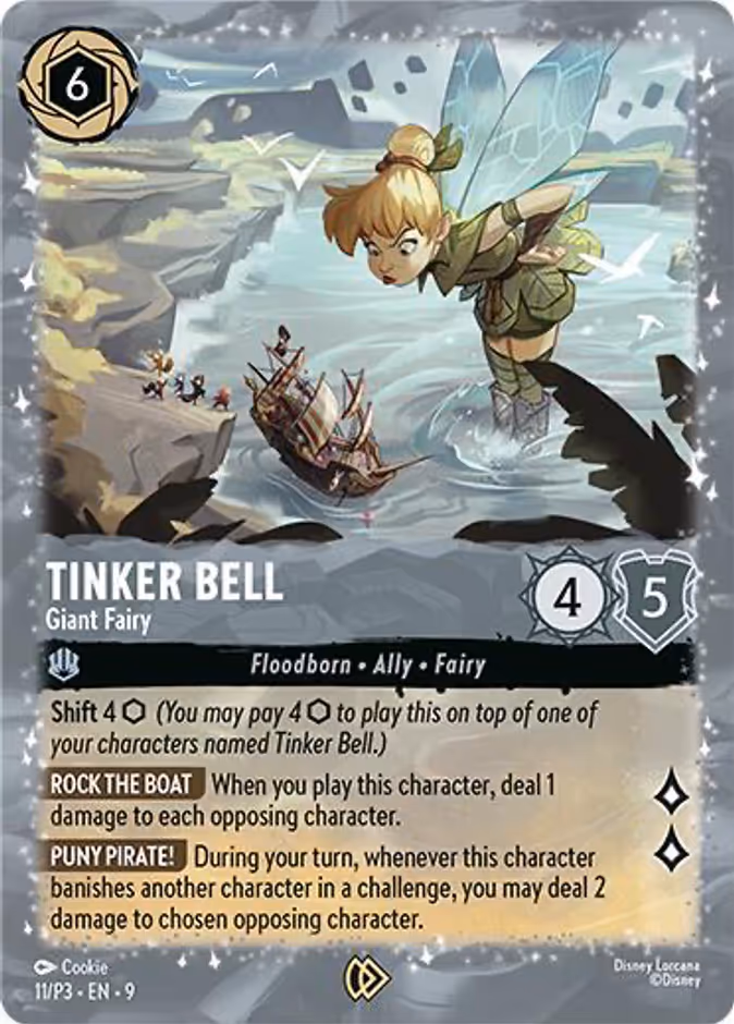 Tinker Bell - Giant Fairy P3-11 Lorcana card