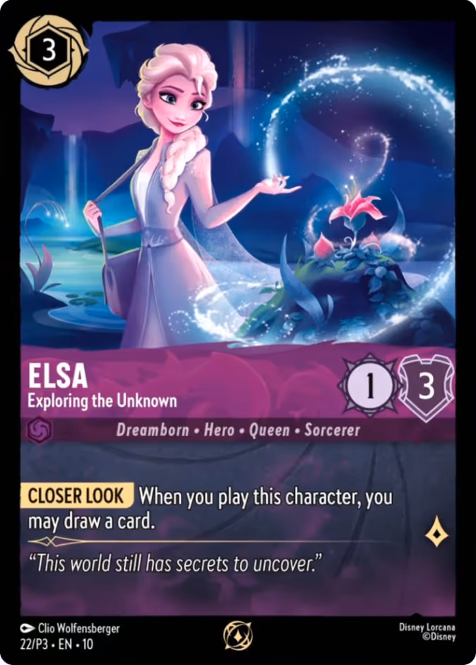 Elsa - Exploring the Unknown P3-22 Lorcana card