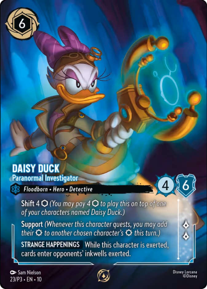Daisy Duck - Paranormal Investigator P3-23 Lorcana card