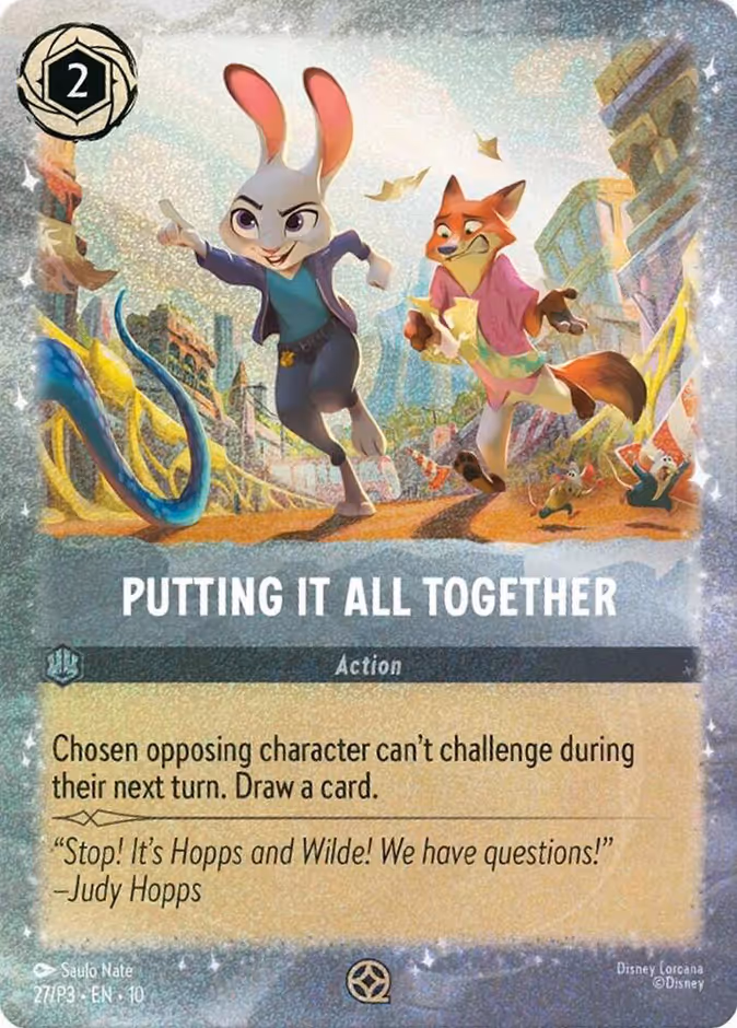 Putting It All Together P3-27 Lorcana card