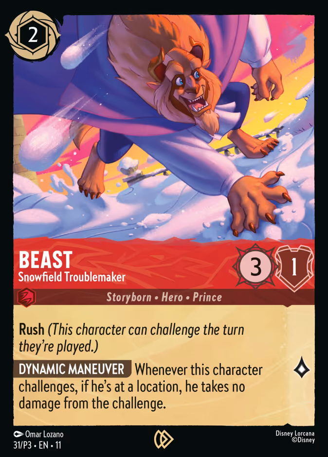 Beast - Snowfield Troublemaker P3-31 Lorcana card