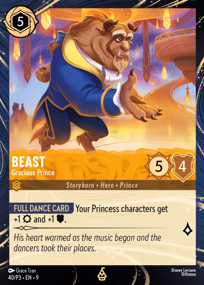 Beast - Gracious Prince P3-40 Lorcana card