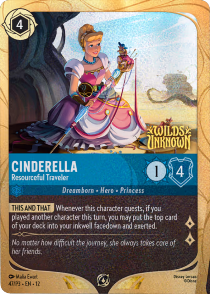 Cinderella - Resourceful Traveler P3-47 Lorcana card