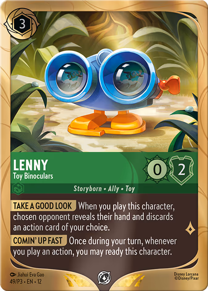 Lenny - Toy Binoculars P3-49 Lorcana card