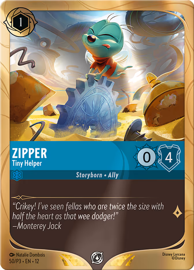 Zipper - Tiny Helper P3-50 Lorcana card