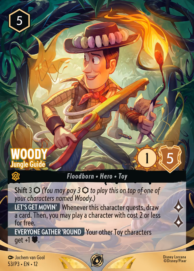 Woody - Jungle Guide P3-53 Lorcana card
