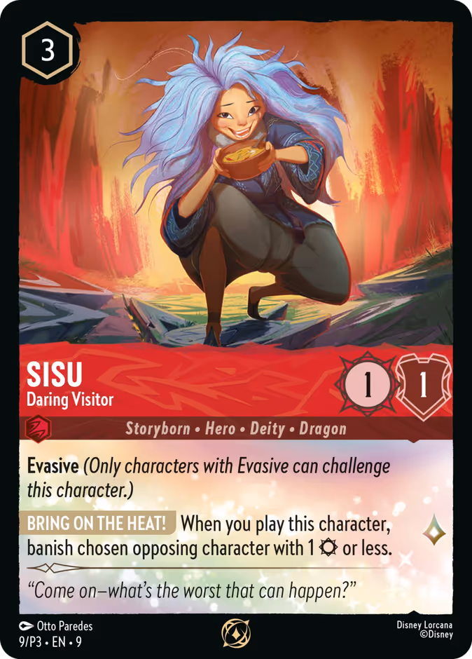 Sisu - Daring Visitor P3-9 Lorcana card