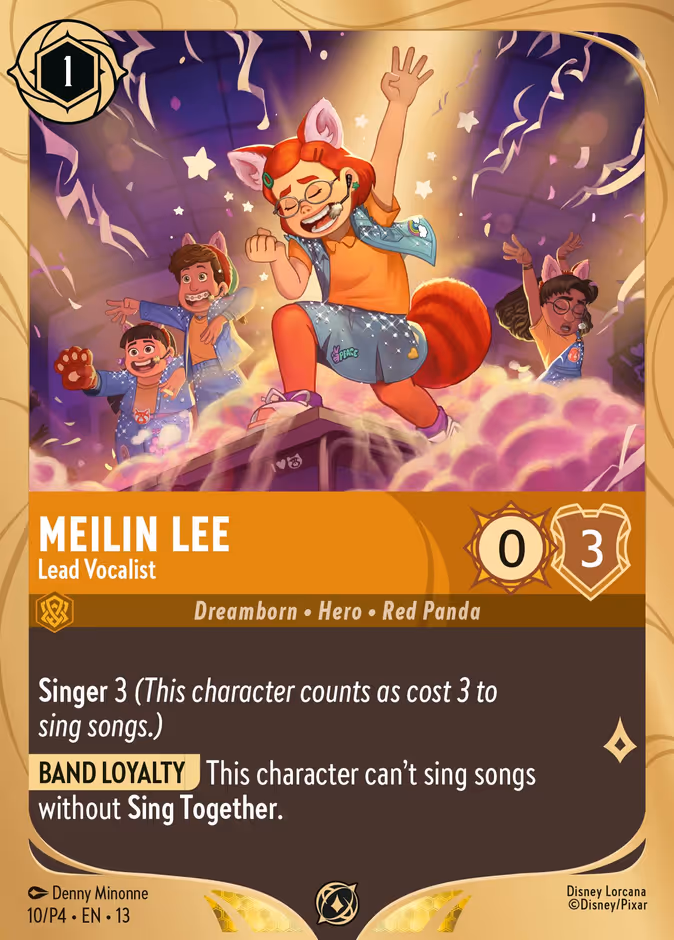 Meilin Lee - Lead Vocalist P4-10 Lorcana card