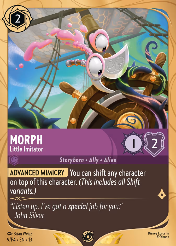 Morph - Little Imitator P4-9 Lorcana card
