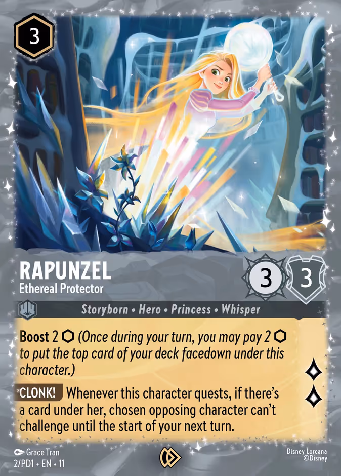 Rapunzel - Ethereal Protector PD1-2 Lorcana card