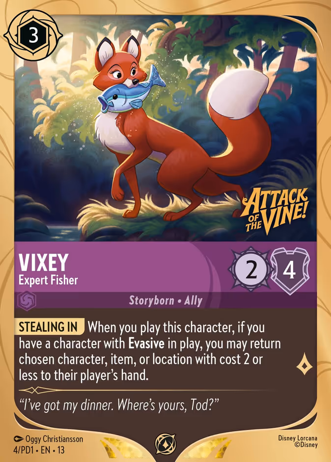 Vixey - Expert Fisher PD1-4 Lorcana card