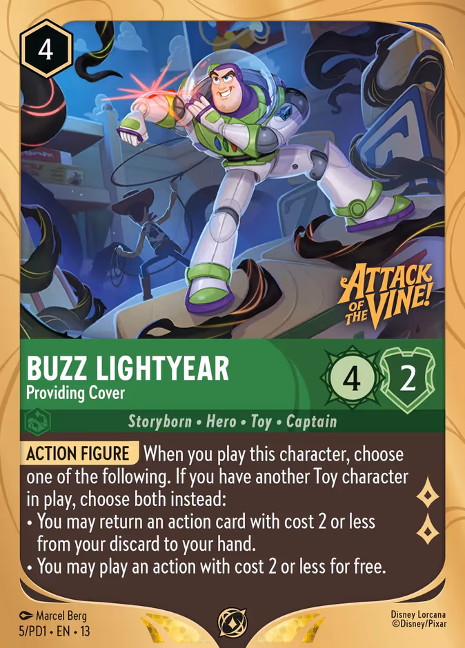 Buzz Lightyear - Providing Cover PD1-5 Lorcana card