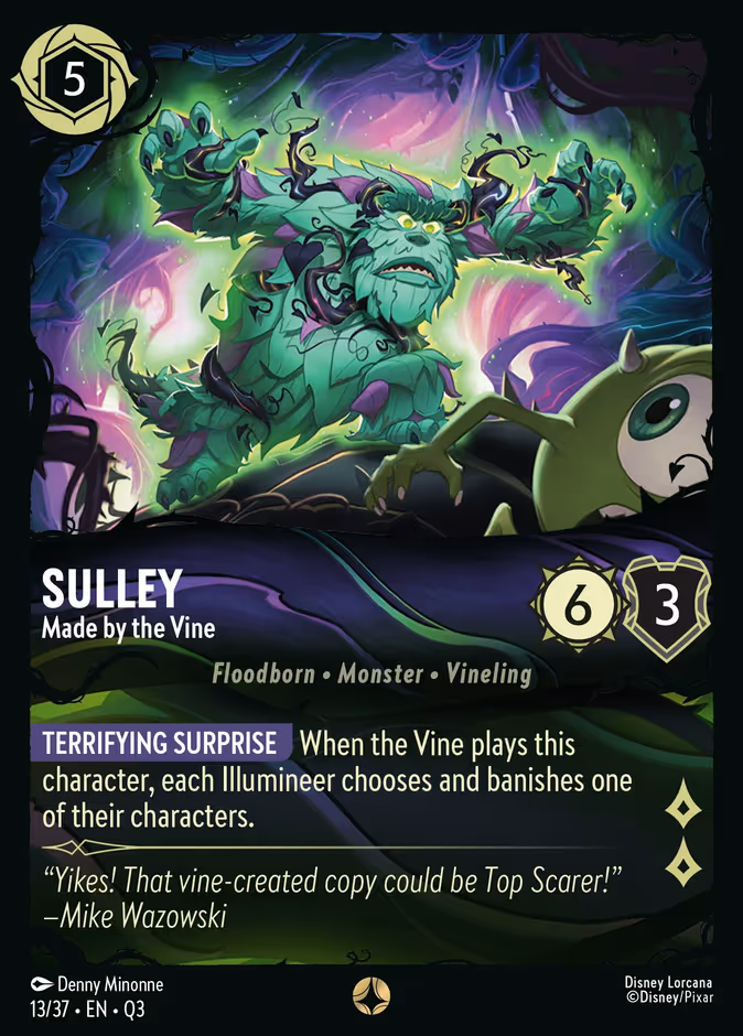Sulley - Made by the Vine Q3-13 Lorcana card