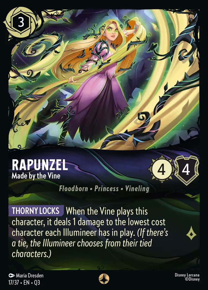 Rapunzel - Made by the Vine Q3-17 Lorcana card
