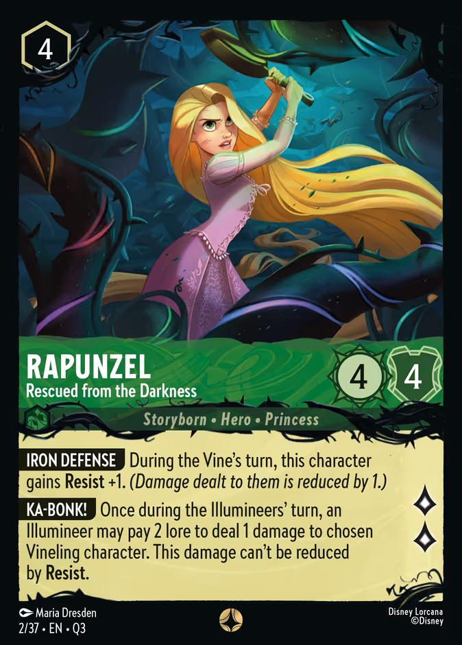 Rapunzel - Rescued from the Darkness Q3-2 Lorcana card