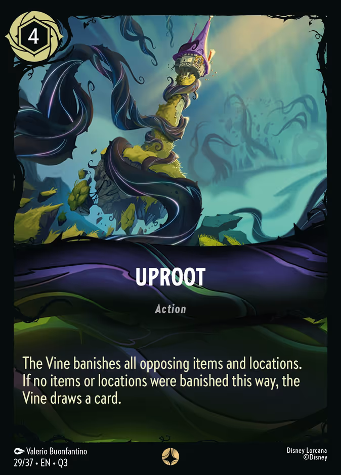 Uproot Q3-29 Lorcana card