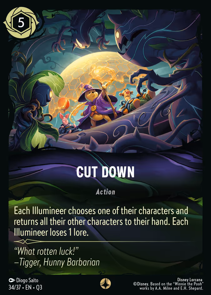 Cut Down Q3-34 Lorcana card