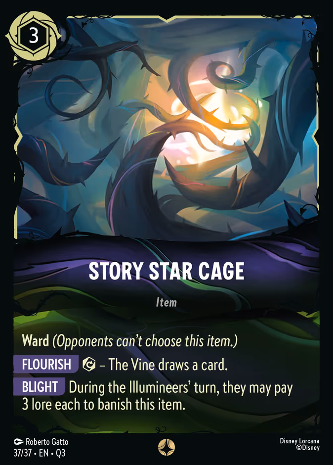 Story Star Cage Q3-37 Lorcana card
