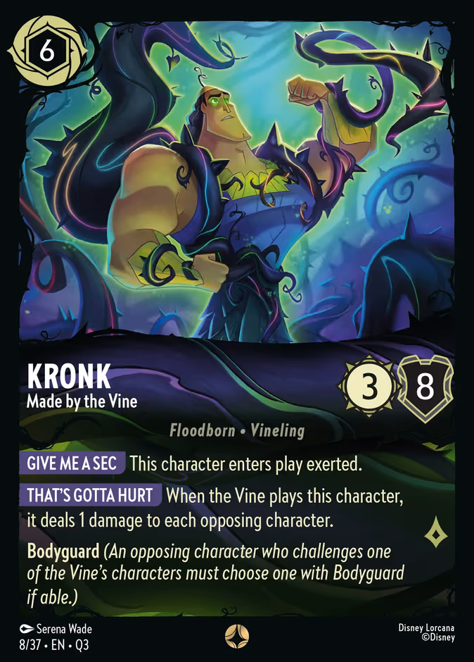 Kronk - Made by the Vine Q3-8 Lorcana card